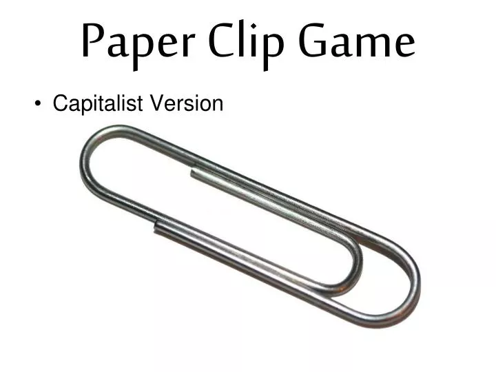 paper clip game
