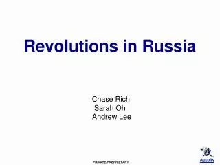 Revolutions in Russia