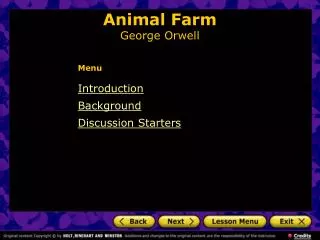 Animal Farm George Orwell