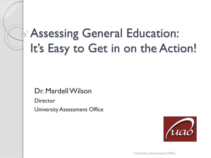 assessing general education it s easy to get in on the action