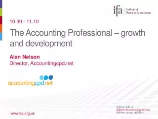 The Accounting Professional – growth and development