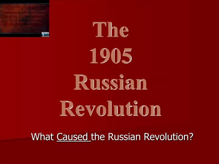 what caused the russian revolution