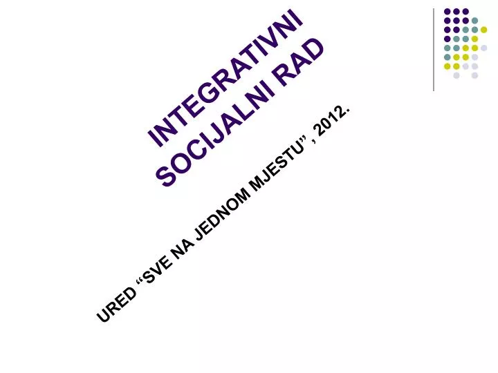 integrativni socijalni rad
