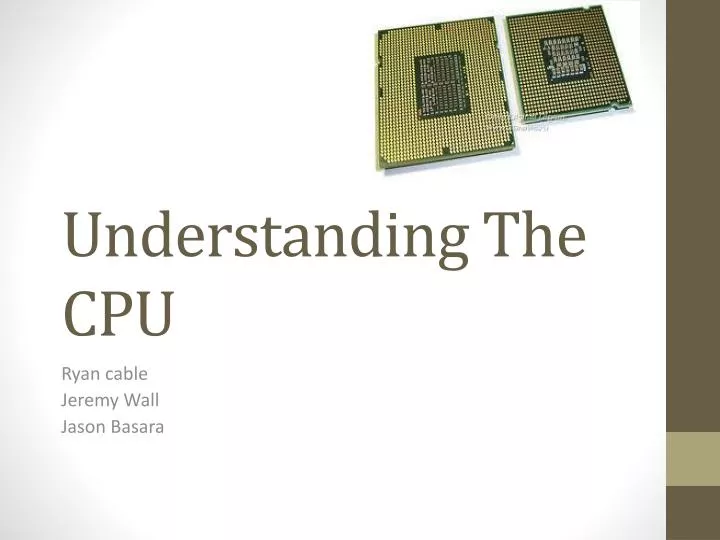 understanding the cpu