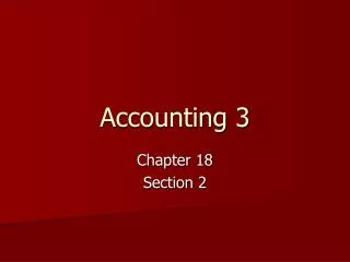 Accounting 3