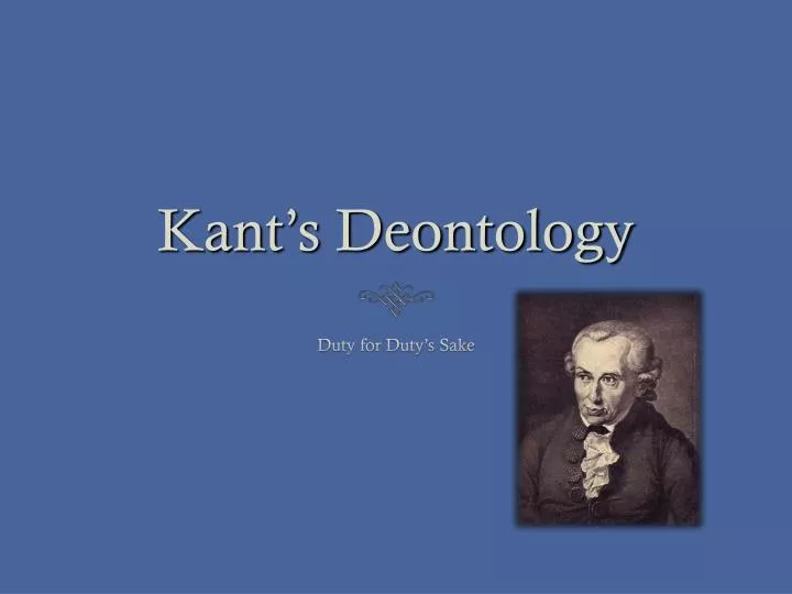 kant s deontology