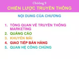 ch ng 9 chi n l c truy n th ng