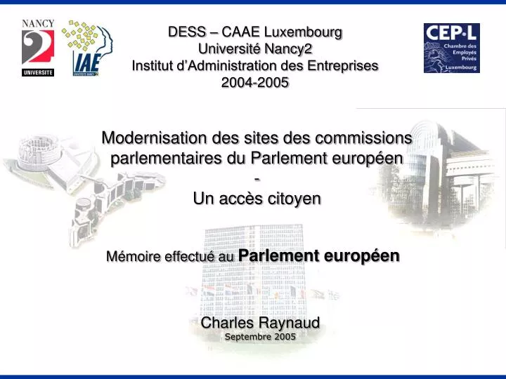 modernisation des sites des commissions parlementaires du parlement europ en un acc s citoyen