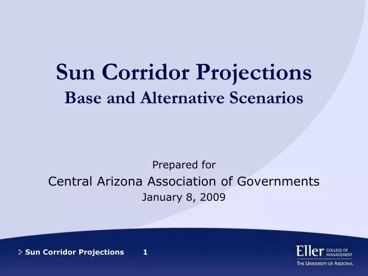 sun corridor projections base and alternative scenarios