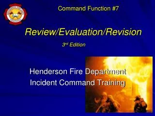 Review/Evaluation/Revision 3 rd Edition
