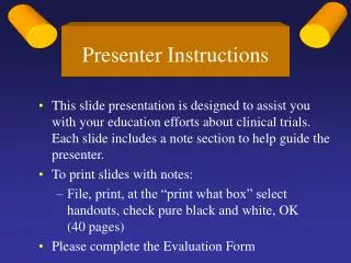 Presenter Instructions