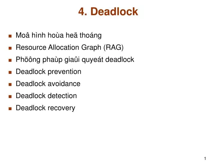 4 deadlock