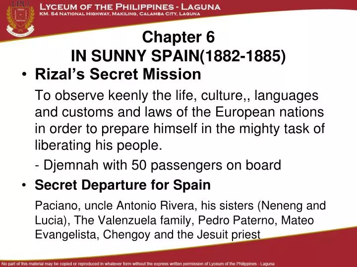 chapter 6 in sunny spain 1882 1885