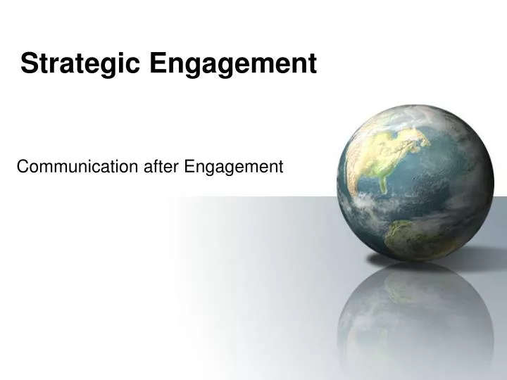 strategic engagement