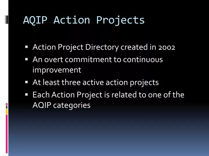 aqip action projects