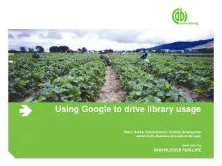 Using Google to drive library usage