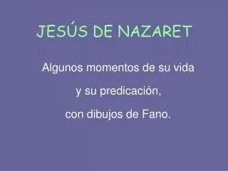 jes s de nazaret