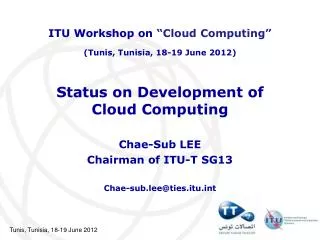 Status on Development of Cloud Computing