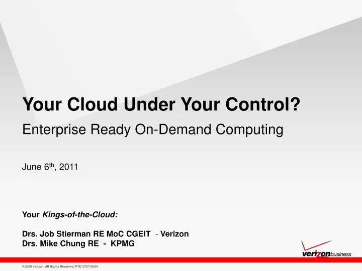 your cloud under your control