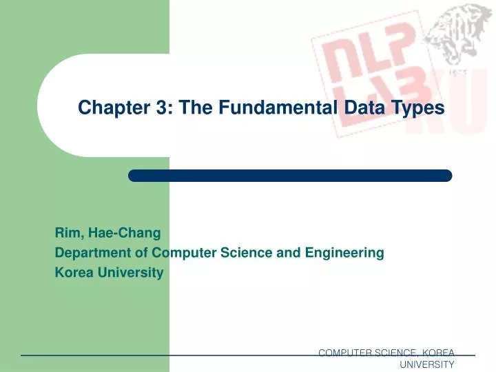 chapter 3 the fundamental data types