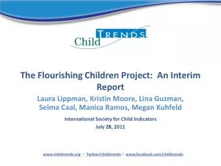 The Flourishing Children Project: An Interim Report