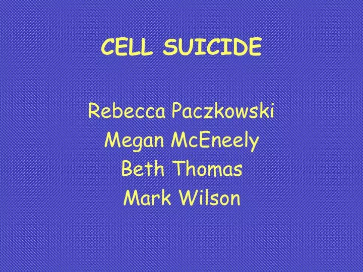 cell suicide