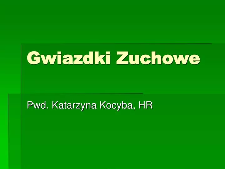 gwiazdki zuchowe