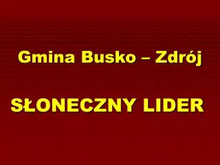 gmina busko zdr j