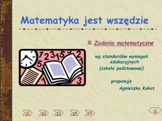 matematyka jest wsz dzie