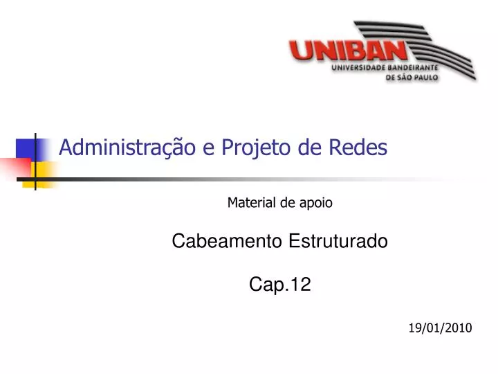 administra o e projeto de redes