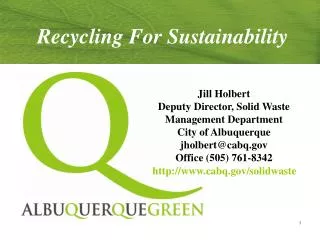 Recycling For Sustainability