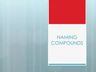 NAMING COMPOUNDS