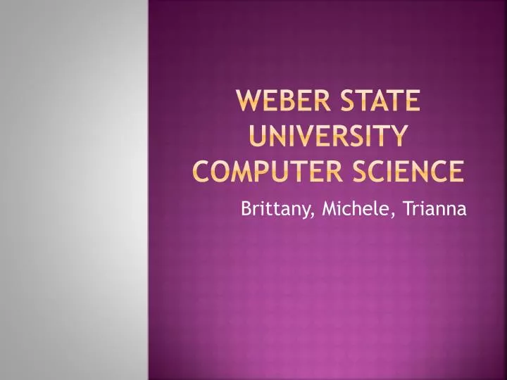 weber state university computer science