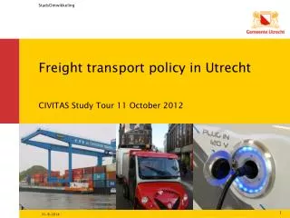 Freight transport policy in Utrecht