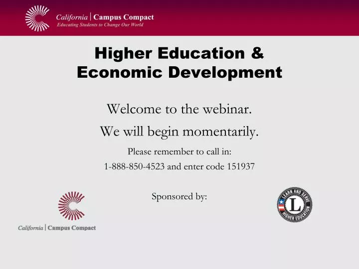 higher education economic development