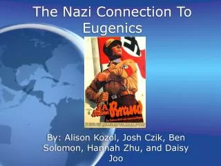 The Nazi Connection To Eugenics