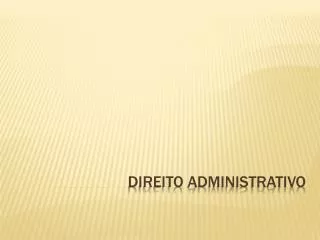 direito administrativo