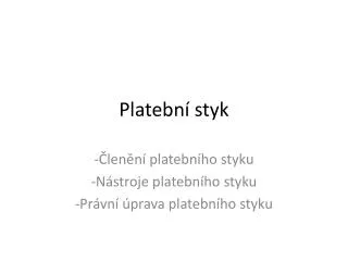 platebn styk