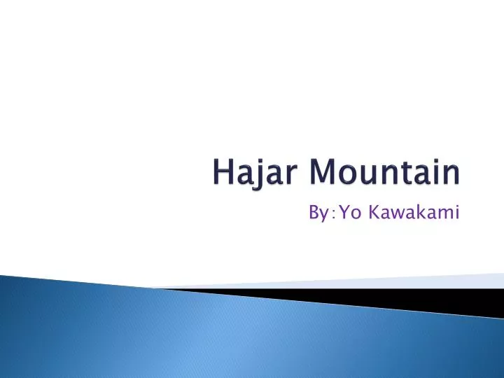 hajar mountain