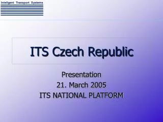 ITS Czech Republic