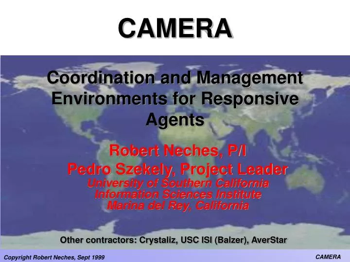 camera coordination and management environments for responsive agents