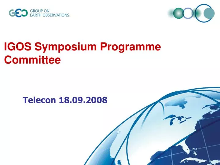 igos symposium programme committee