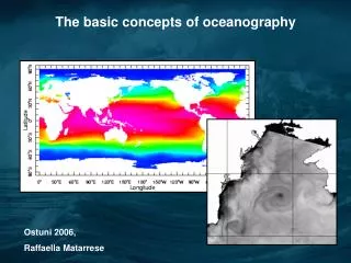 The basic concepts of oceanography
