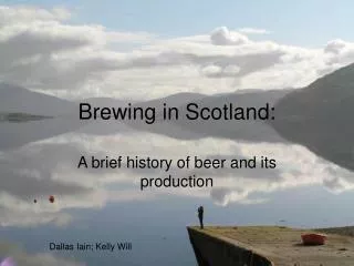 Brewing in Scotland: