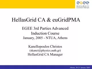 HellasGrid CA &amp; euGridPMA