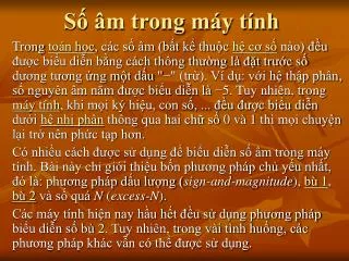 s m trong m y t nh