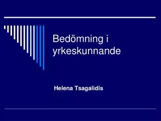 Bedömning i yrkeskunnande