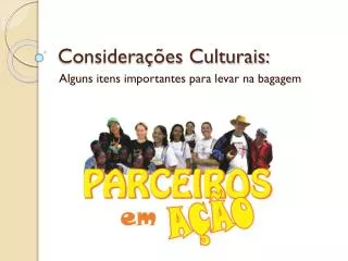 considera es culturais
