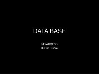 data base