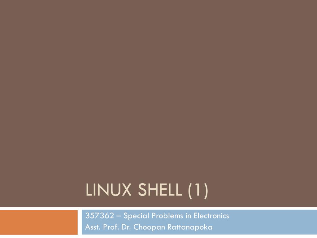 PPT - Linux Shell (1) PowerPoint Presentation, free download - ID:3761362